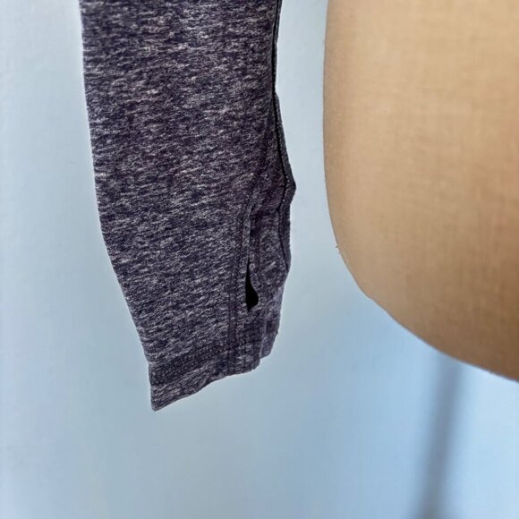 Ivivva by Lululemon Girls Wrap Sweater Long-Sleeve Size 10 Grey Four's a Charm - Picture 4 of 11